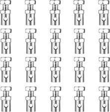 20PCS Throttle Cable Ends 1/8" Universal Repair Kit, Silver 