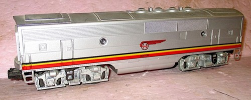 Lionel 6-18115 Santa Fe F3 unidad B sin alimentación pantalla superior + ojos de buey ¡Excelente! | Zustand: Used