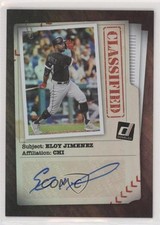 2020 Panini Donruss Classified Signatures Eloy Jimenez #CLS-EJ Auto 1q7