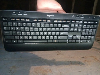 Logitech K520 Wireless Keyboard Full Size Black Keyboard Only No Receiver