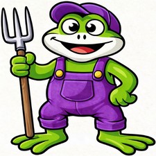 30 Custom Simple Purple Frog Personalized Address Labels