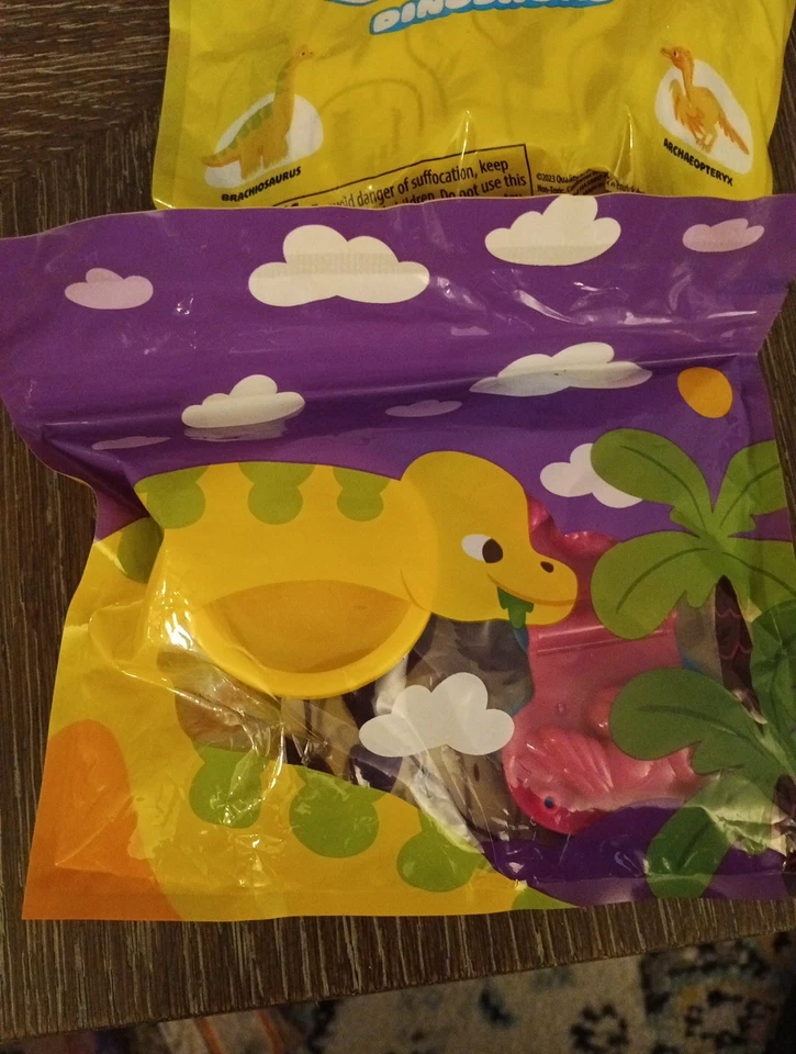 Lote de 2 Wendy's Juguete Comida Infantil Sellado Dinosaurio Play-Doh Foto 2 de 4