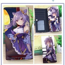 Anime Keqing Purse Long Wallet Anime Cosplay Purse