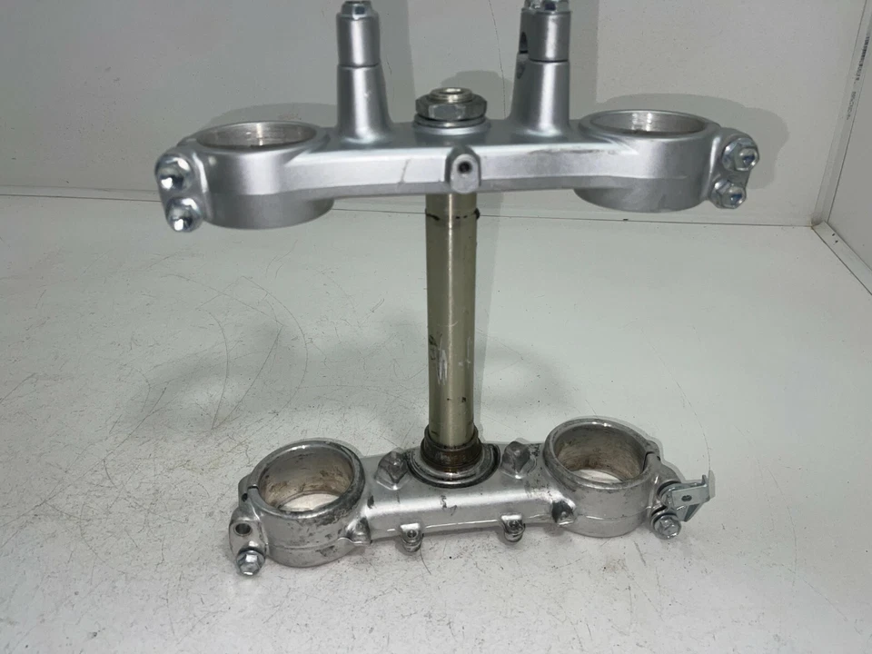 Kawasaki KX125 2000 99-02 triple árbol horquilla abrazadera puente vástago de dirección horquilla Foto 2 de 4