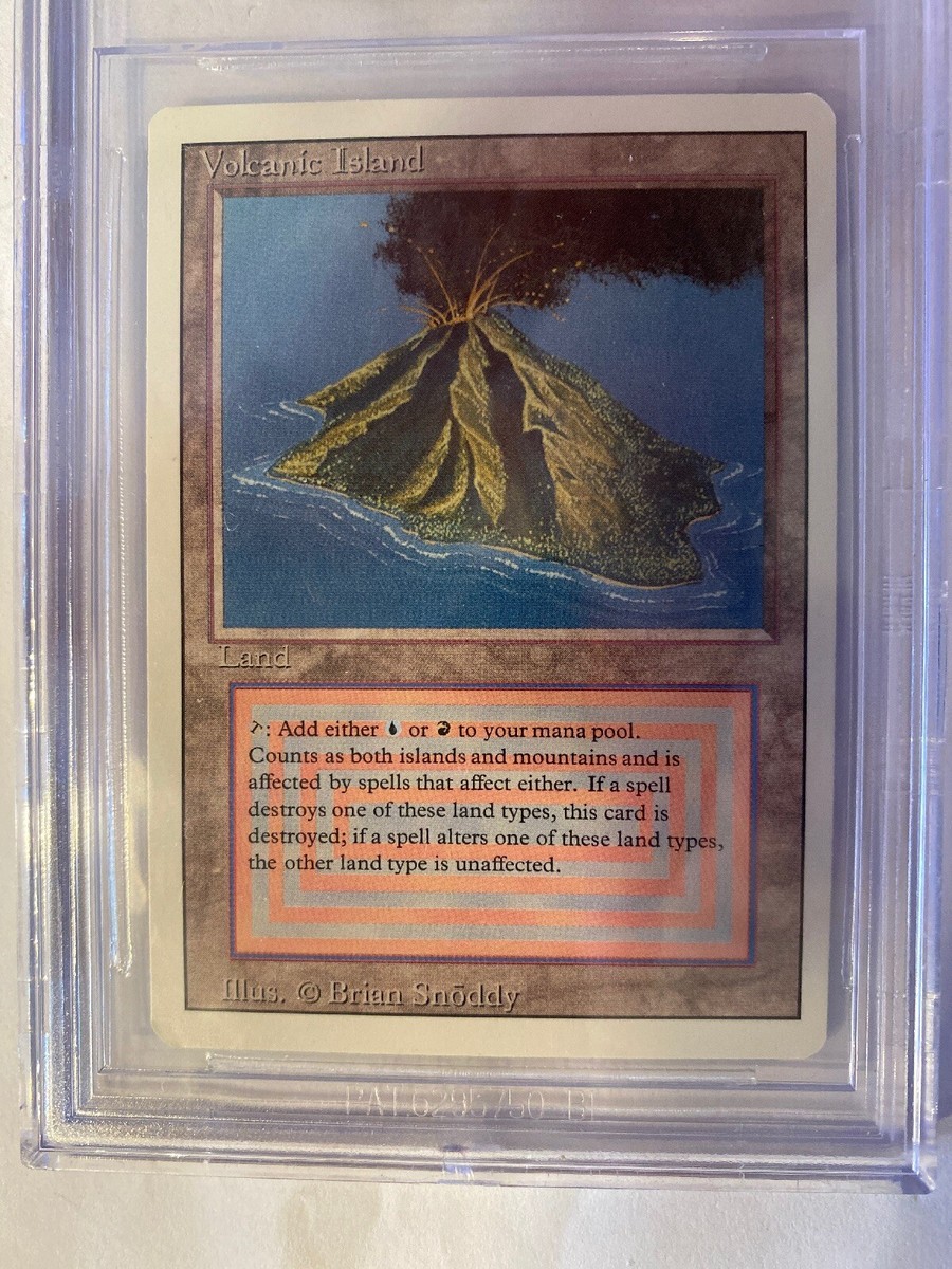 Volcanic Island Revised MTG BGS 8.5/9/9/8 Grade 8.5 NM-MT+