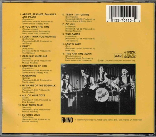 THE MONKEES - Missing links CDA - USA Pop Rock RARE!!! - Foto 2 di 2