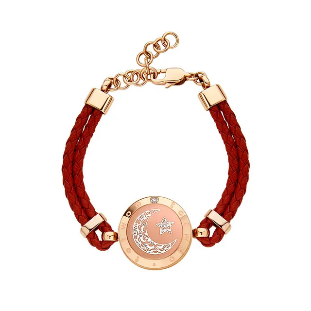 Rose Gold - Red Rope- Moon 6