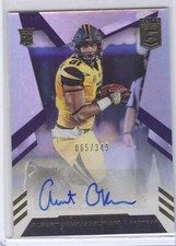 ALBERT OKWUEGBUNAM 2020 PANINI DONRUSS ELITE SILVER FOIL AUTO RC #D 065/349