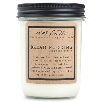 1803 Candles - 14 oz. Jar Candles - Bread Pudding + Bourbon Butter - JBPB