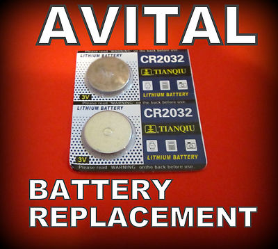 BATTERY REPLACEMENT FOR A AVITAL DEI VIPER KEYLESS REMOTE ENTRY FOB EZSDEI474S