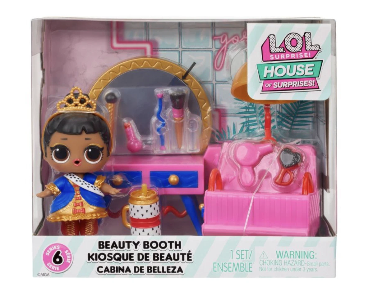 LOL Surprise Beauty Booth Playset with Her Majesty Collectible