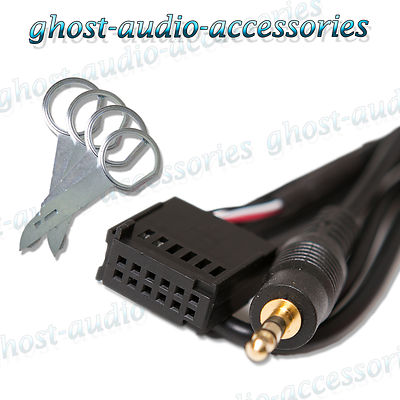 Ford C-Max Aux IN Input Adapter for IPOD MP3 with Radio Release Pins Keys