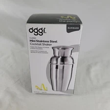 OGGI Classic Mini Stainless Steel Cocktail Shaker - 10 FL Oz 300ML