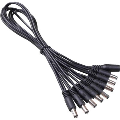 Mooer Daisy Chain Stromkabel 8-fach gerade Stecker für Effektpedale PDC-8S