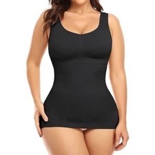 Women Shapewear Tank Top with Built in Bra Tummy Control Cami Slim Compression