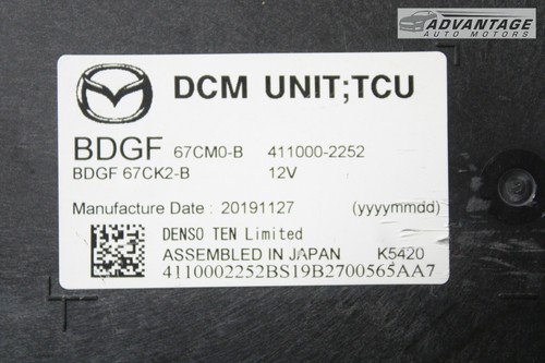 2019-2023 MAZDA 3 MOBILE DATA COMMUNICATION COMPUTER CONTROL MODULE UNIT OEM - Picture 5 of 7