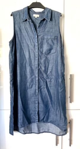 Papaya Blue Denim Short Sleeve Easy Wear Shift Dress UK12 L38" | eBay UK