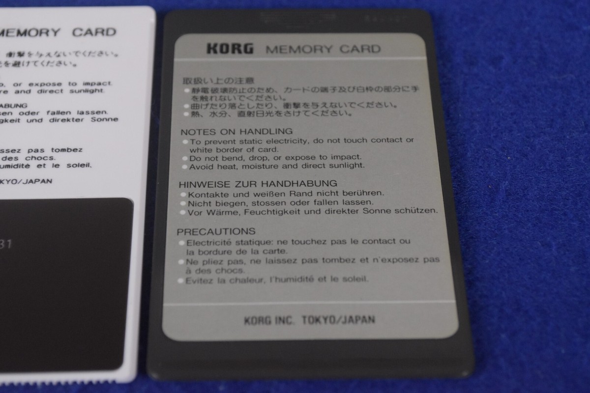 Korg M1 DRUMS 1 MPC-03 & MSC-03 PCM Memory Card For M1, M1R