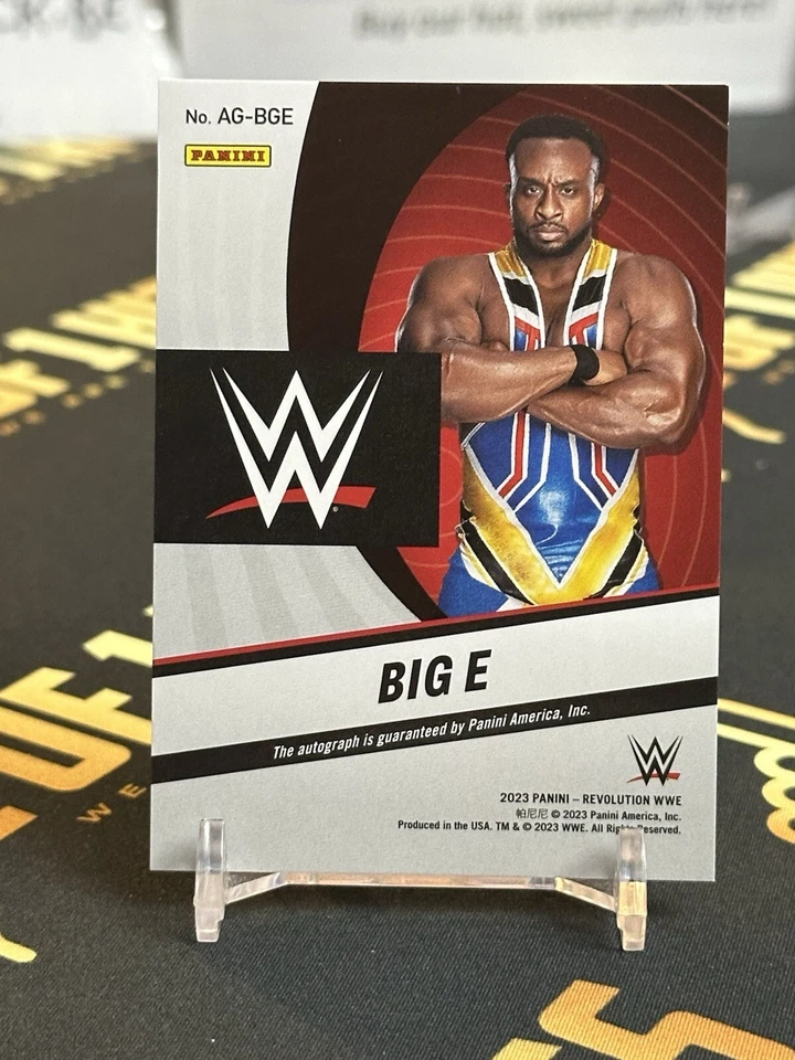 BIG E 2023 Panini Revolution WWE Auto Autograph #AG-BGE New Day SP - Image 2 of 2