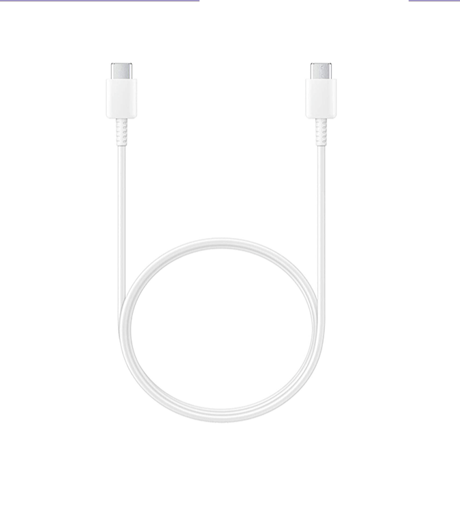 OEM Samsung USB-C to USB-C Fast Charging Cable White Compatible with Galaxy Phones  