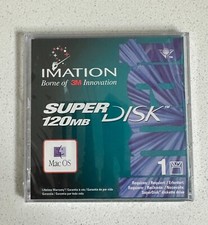 Imation Super Disk 120 MB for SuperDisk Disk Drive Still Sealed New Mac OS 1 