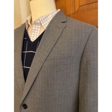 Banana Republic Sport Coat Mens 44R Gray Slim Fit Business Casual Blazer Jacket