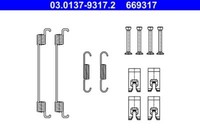 ATE ZubehöRsatz Bremsbacken Hinten Vw, Smart, Seat 03.0137-9317.2