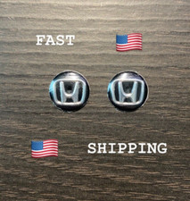 New Honda 2pcs 14mm Circular Key Fob Emblem Sticker Decal Badge Free Ship Usa
