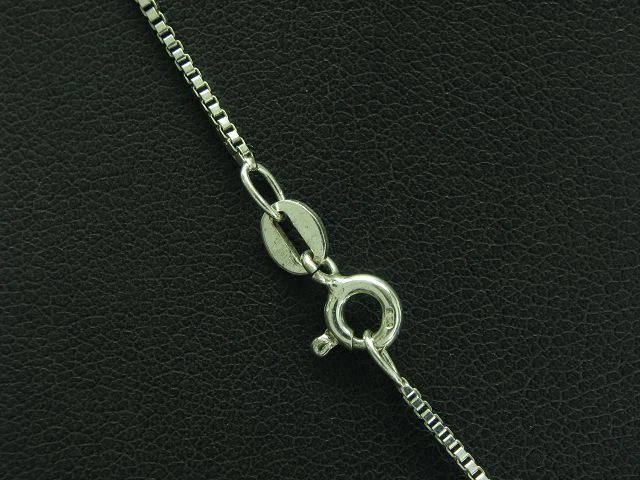 835 Argento Collana & Delfino Ciondolo Con Vetro Ricoperto / Vero / 38,5 CM - Immagine 3 di 3
