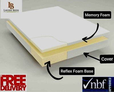 ''MEMORY FAM MATRATZE ORTHOPÄDISCH + 3 FUSS/4 FUSS/5 FUSS/6 FUSS + TIEFE 4'''',5'''', 6'''',8'''',10'''',12''