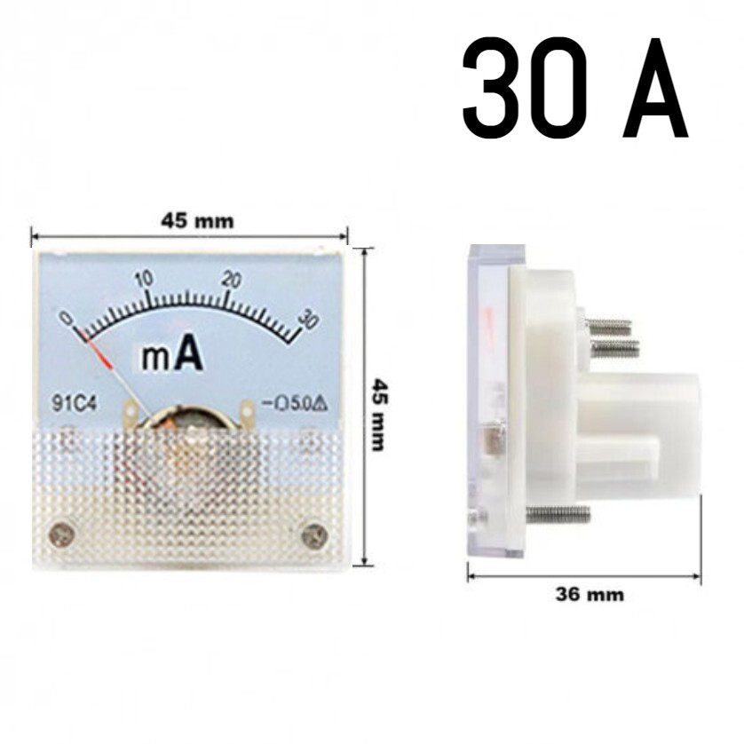 VOLTMETRO DA PANNELLO 0-30 V DC Corrente Continua - Foto 9