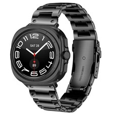 Stainless Steel Strap No Gaps Metal Bands for Samsung Galaxy Watch 7 Ultra 47mm