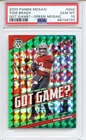 2020 -Tom Brady- PSA 10 MOSAIC Got Game? Green PRIZM Bucs Football Insert Card