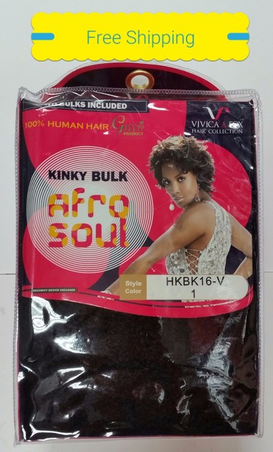 Vivica Fox Afro Soul Kinky Bulk 16 Hkbk V 100 Human Hair
