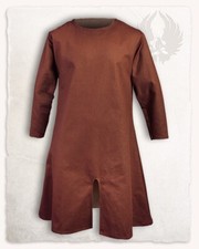 Mytholon Wolfram lange Tunika Baumwolle Braun 3XL Larp Mittelalter #23132