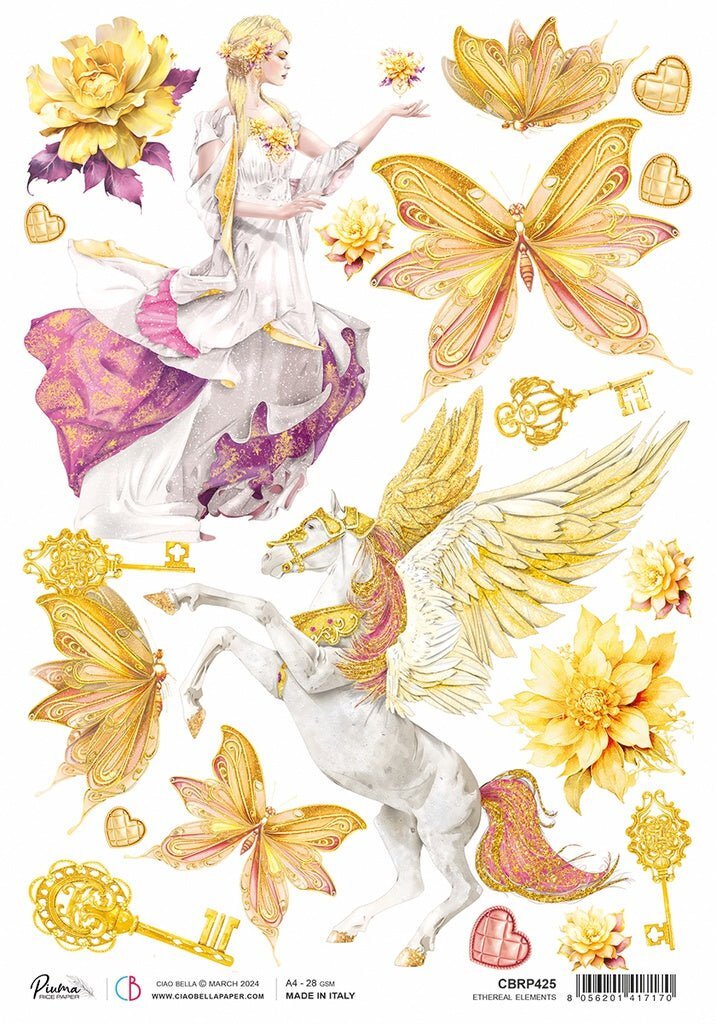 Ethereal Elements A4 Piuma Rice Paper