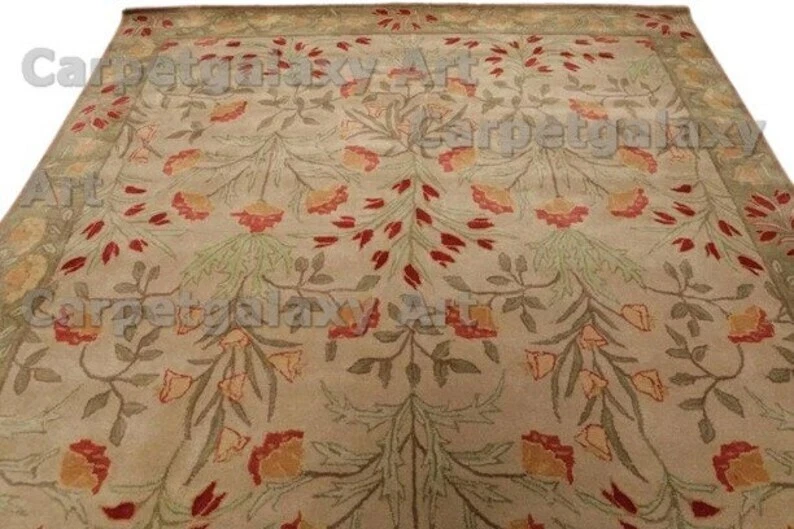 Pottery Barn Adeline стеганный вручную 100% шерстяной ковер для дома, спальни, гостиной - Изображение 3 из 4