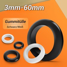 Schwarz/Weiß Durchgangstülle Gummitülle Kabeldurchführung Kabeltülle Tüllen Ründ