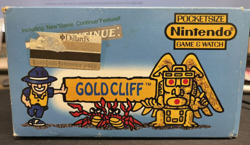 1988 Jeu et montre Nintendo Gold Cliff MV-64 dans sa boîte d'origine - Photo 1/13