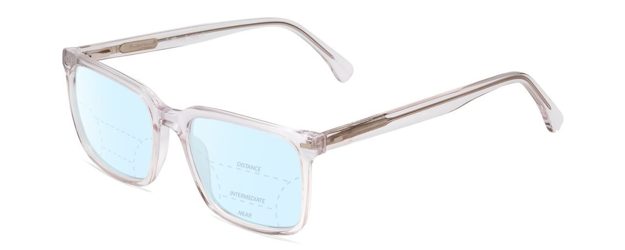 Ernest Hemingway H4866 Cateye Multi-Focus Blue Light Glasses Clear Crystal 51 mm