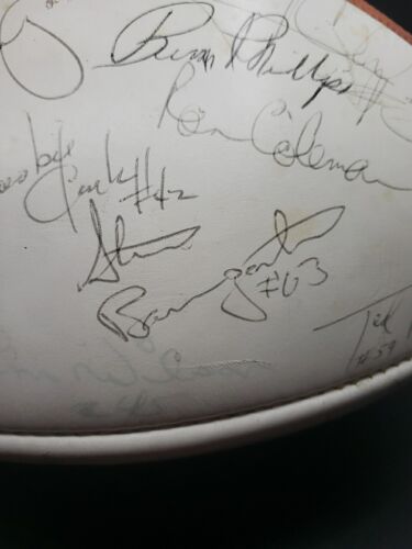 NFL Autographed FOOTBALL 1979 Houston Oilers - Earl Campbell HOF Auto By TEAM! - Picture 24 of 24