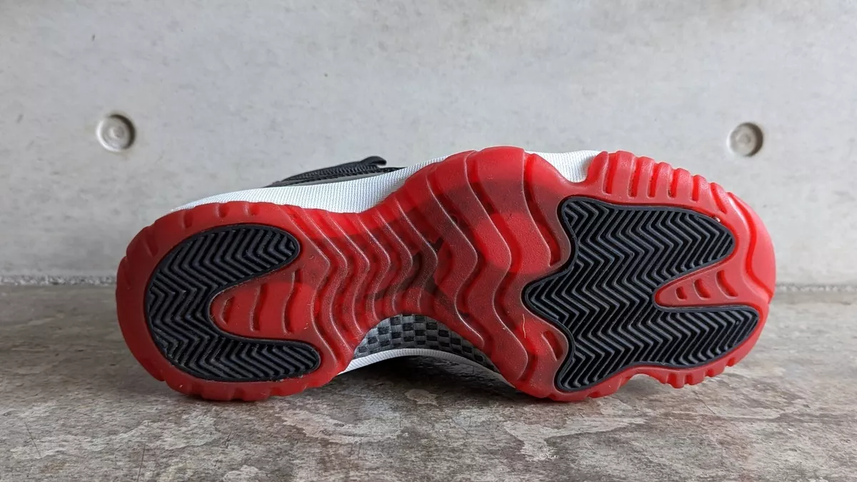 Nike Air Jordan 11 Retro Bred 2012 Black Varsity Red White UK 7 US 8