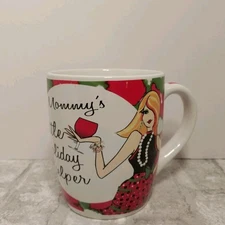 Jumbo Coffee Mug Mommy's Little Holiday Helper 24 Oz Christmas Wine Lover 