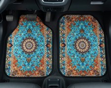 New Car Floor Mats Vintage Carpet Printed Universal 2 Front 2 Rear New Car Floor Mats Vintage Carpet Printed Universal 2 Front 2 Rear