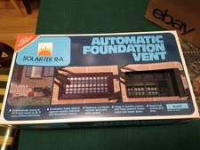 Solar-Tek RA Automatic Foundation Vent, New In Box Basement Crawl Space Masonry 