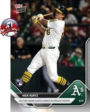 Nick Kurtz 2025 Topps NOW card 711 Longest Grand Slam Presale