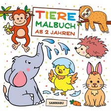 Tiere Malbuch ab 2 Jahren: Tierkinder zum Ausmalen, Kritzeln und Entdecken by