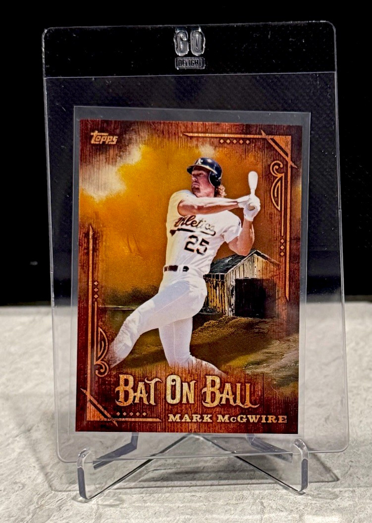 2025 Topps x Bob Ross Joy of Baseball Mark McGwire Athletics BOB-3 Insert