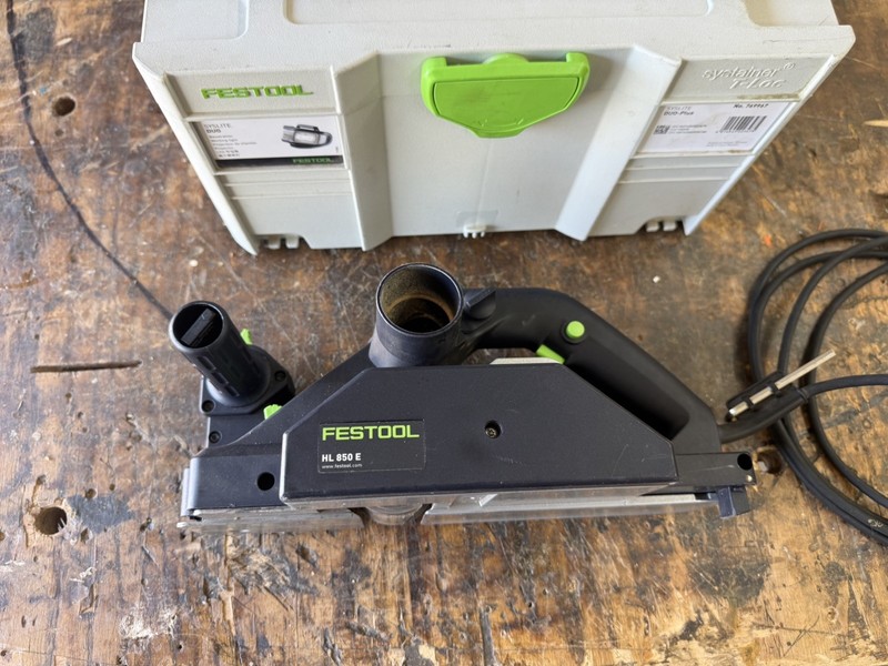 Warranty until 6/20/27 Festool HL 850 E Handheld Planer 110V w/ Systainer Case