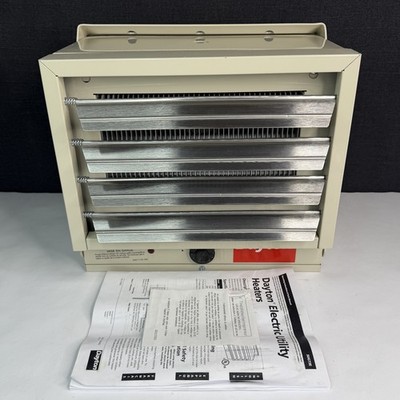 Dayton 3UG73E Electric Wall & Ceiling Unit Heater, 1 Phase, 240/208Vac, 12-1/2